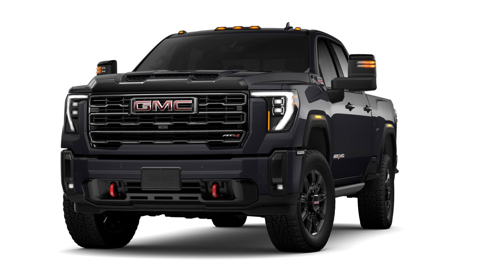 2026 GMC Sierra 3500 HD AT4 in Titanium Rush Metallic — front three-quarter view