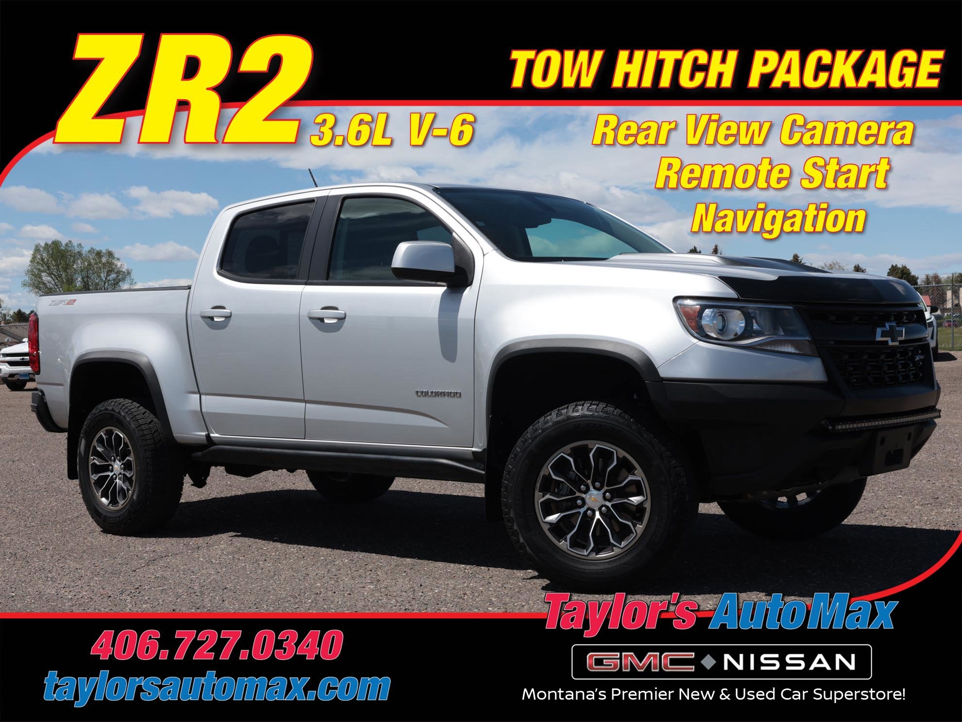 2019 Chevrolet Colorado 4WD ZR2 in Silver Ice Metallic — front three-quarter view